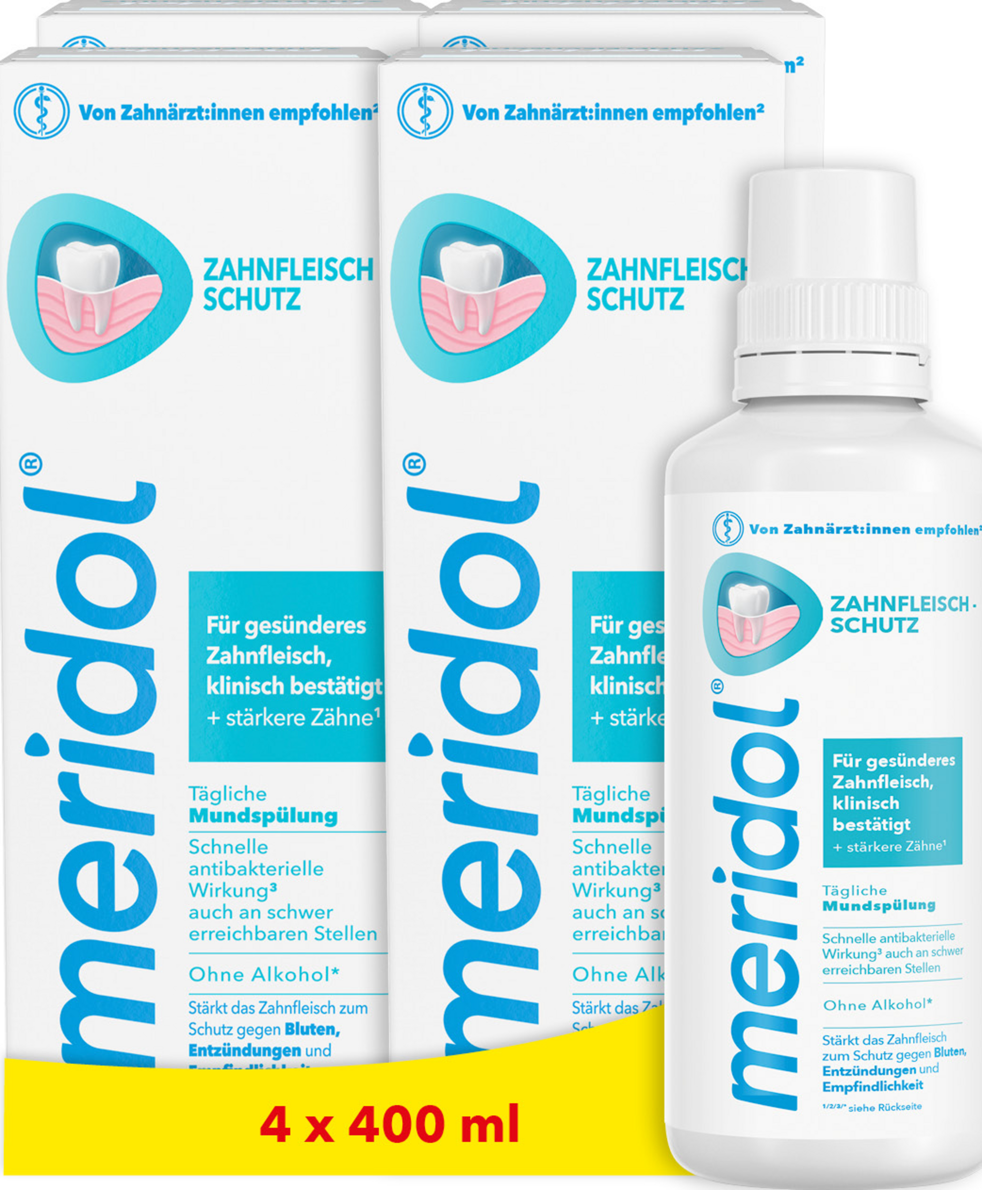 meridol mouthwash 4x400 ml value pack