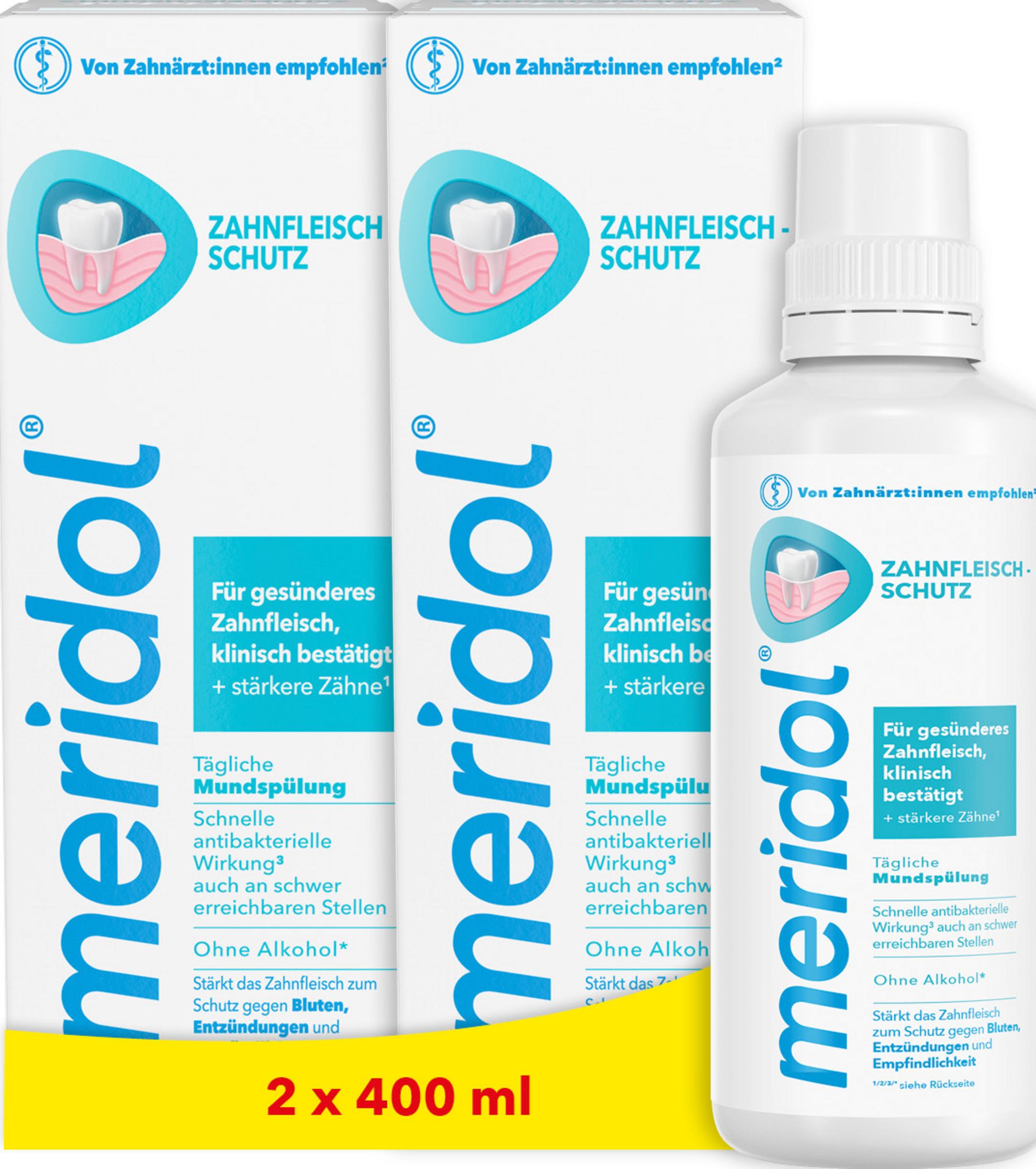 meridol Mouthwash Gum Protection 2x400 ml Value Pack