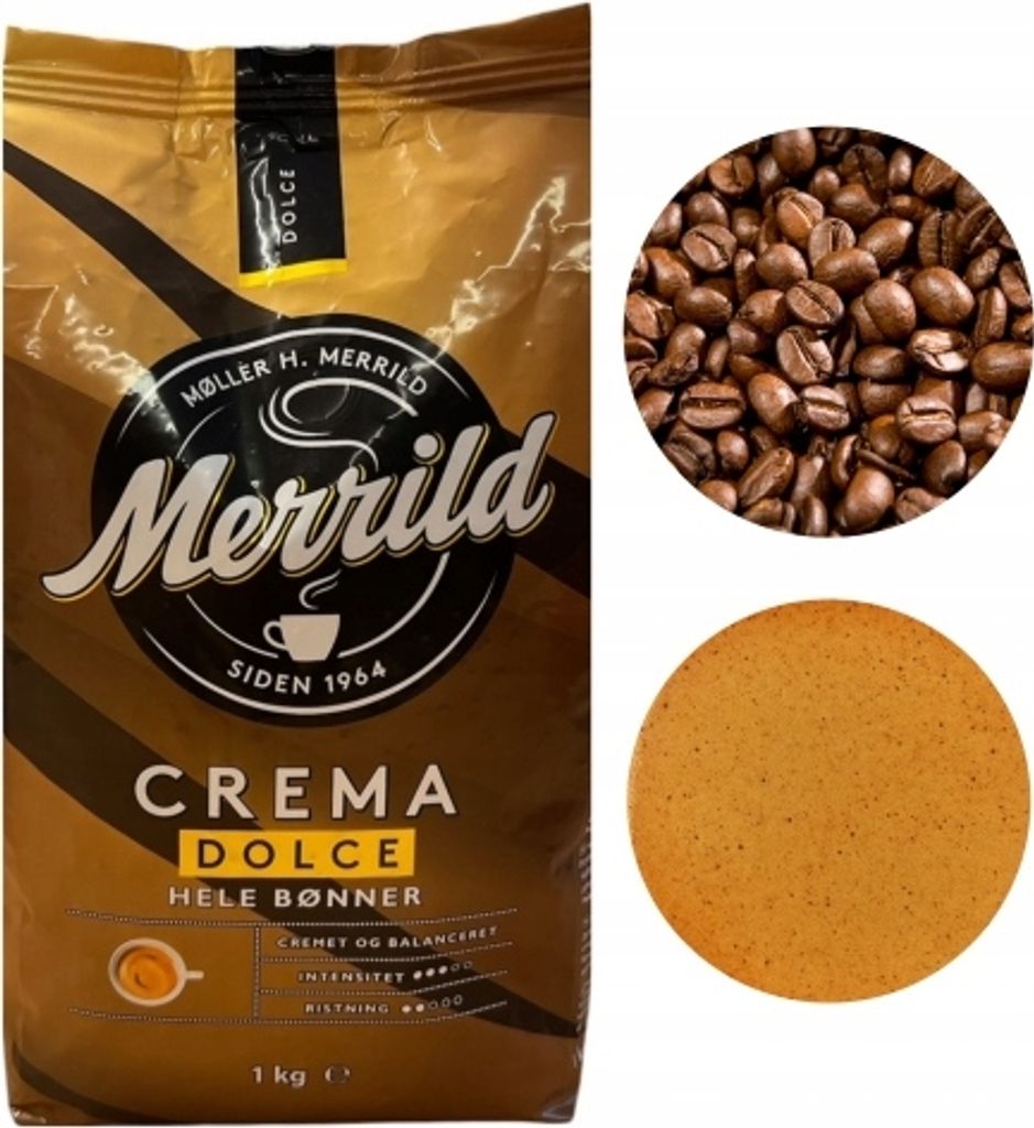 Lavazza Merrild Crema Dolce bean coffee 1kg