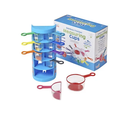 Measuring cups, rainbow, set of 9