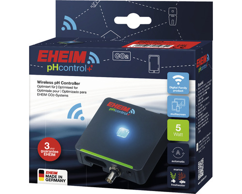 Measuring computer, control computer pH value EHEIM pHcontrol+e control anthracite including power supply (without probe and solenoid valve)