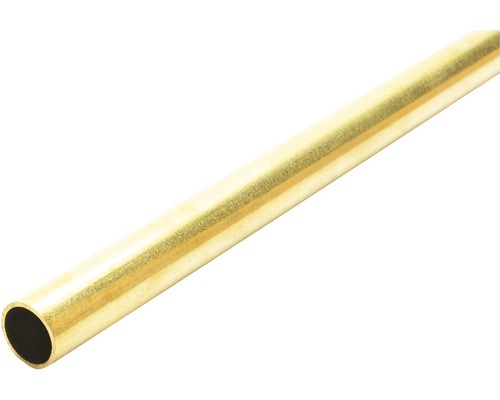Hornbach Brass round tube Ø outside: 2.0 mm, Ø inside: 1.1 mm, length: 1000 mm