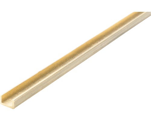 Hornbach Brass U-profile 1.0x3.0x1000 mm