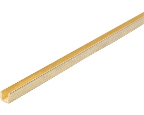 Hornbach Brass U-profile 4.0x4.0x1000 mm