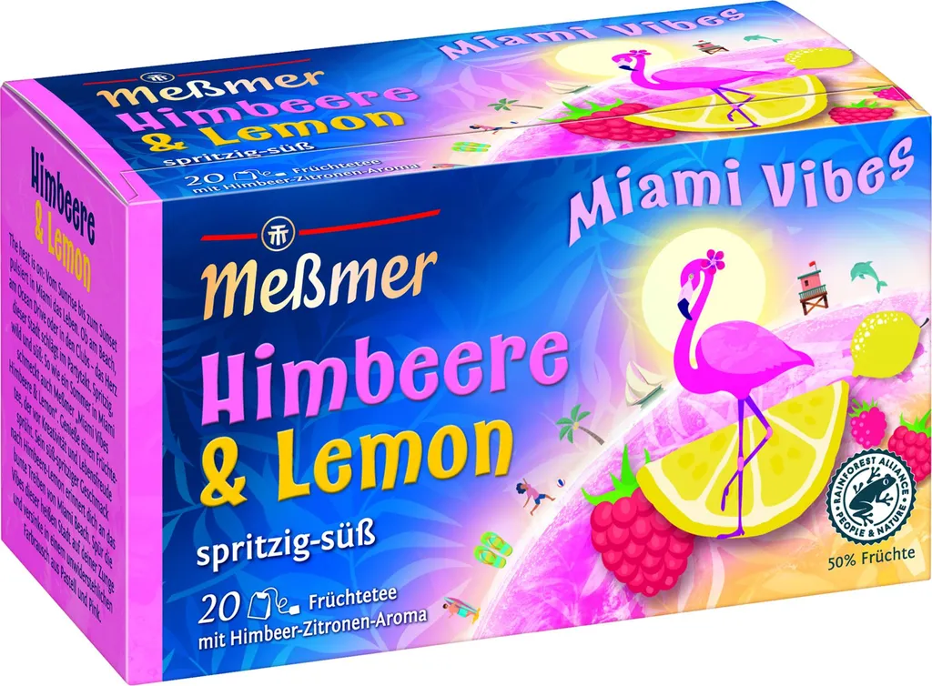 Meßmer Tea Raspberry Lemon 106030 20pcs 50g
