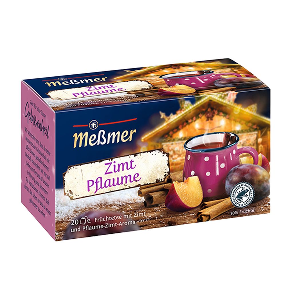 Meßmer Cinnamon Plum 20 Bags Fruit tea with plum and cinnamon 50g