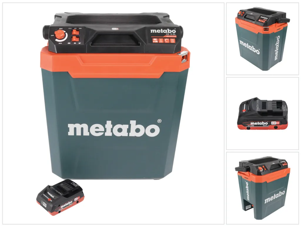 Metabo KB 18 BL Battery Cooler Box 18 V with Warming Function 28 l Brushless + 1x Battery 4.0 Ah - without charger