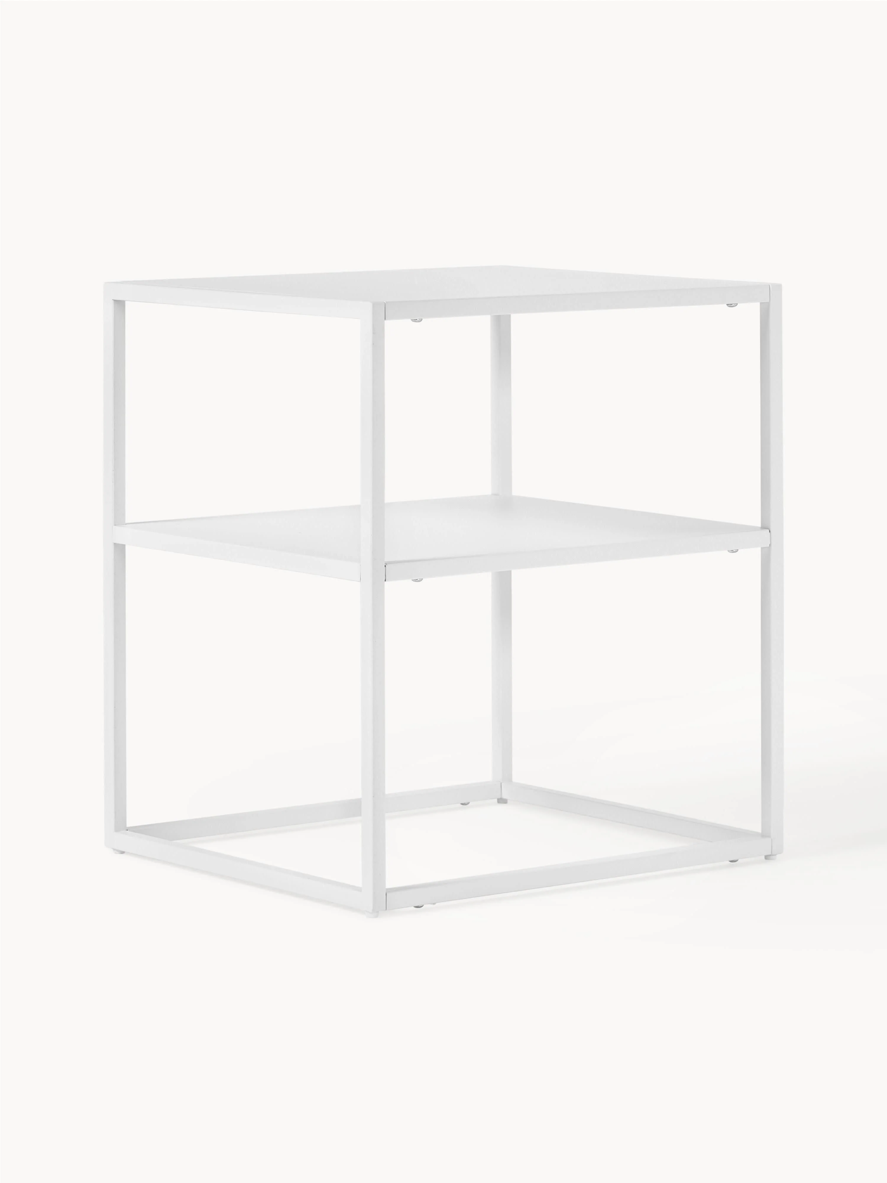 Westwing Collection Neptune metal side table, White