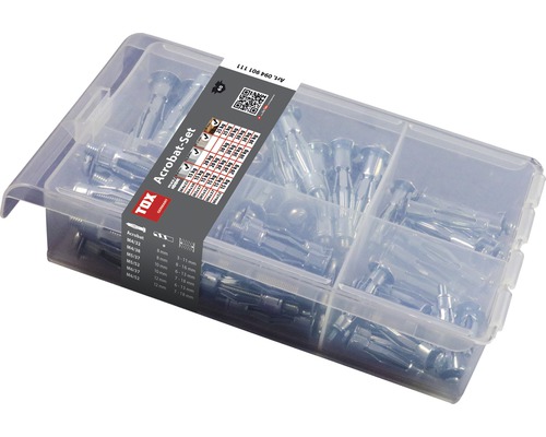 Tox Dübel Metal cavity dowel set Tox Acrobat galvanized 60 pieces.