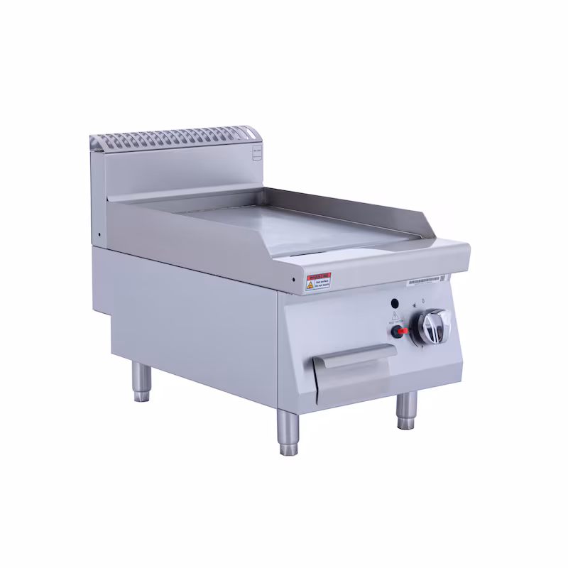 METRO PROFESSIONAL Gas Grill Plate GGG1700, Stainless Steel, 40 x 70 x 54.7 cm, Piezo Ignition, Silver