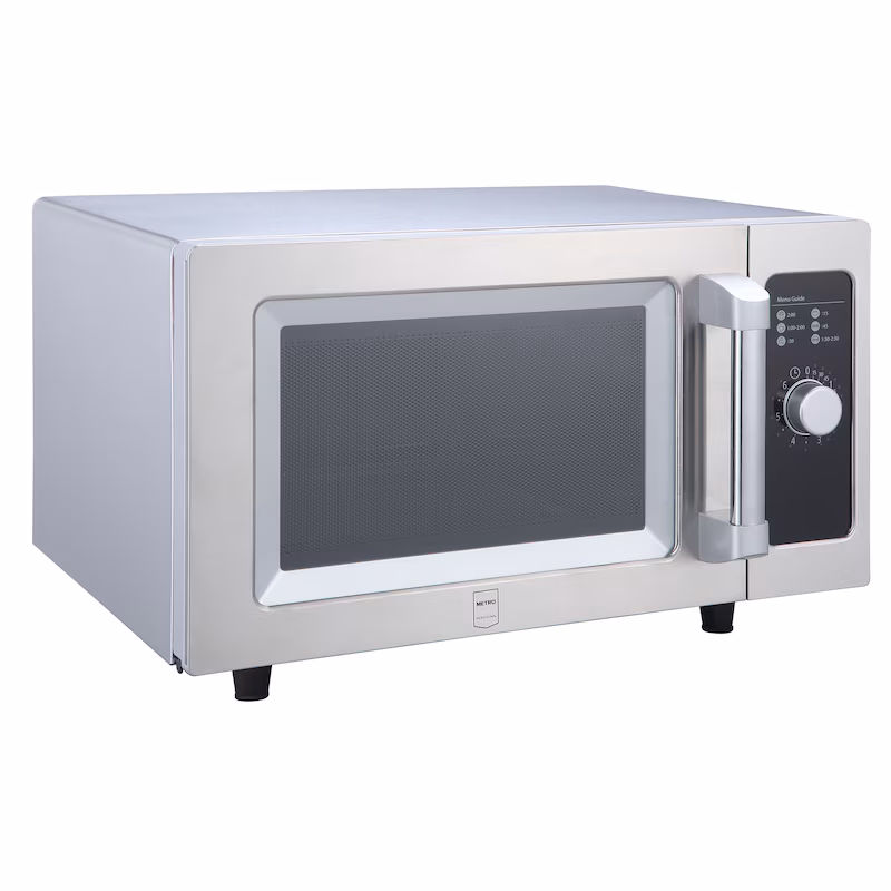METRO Professional Microwave GMW1125-K, stainless steel, 51.1 x 43 x 31.1 cm, 1000 W / 230 V, 25 L, silver