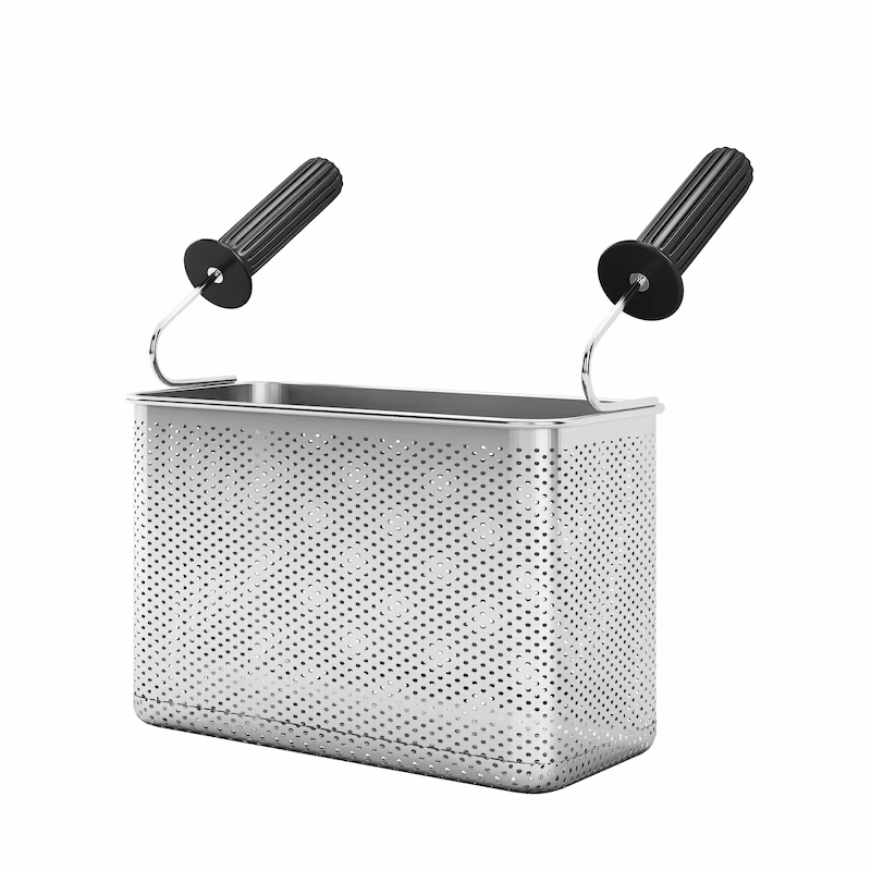 METRO Professional Pasta Cooker Basket, Stainless Steel, 12.8 x 22.8 x 15 cm, Silver