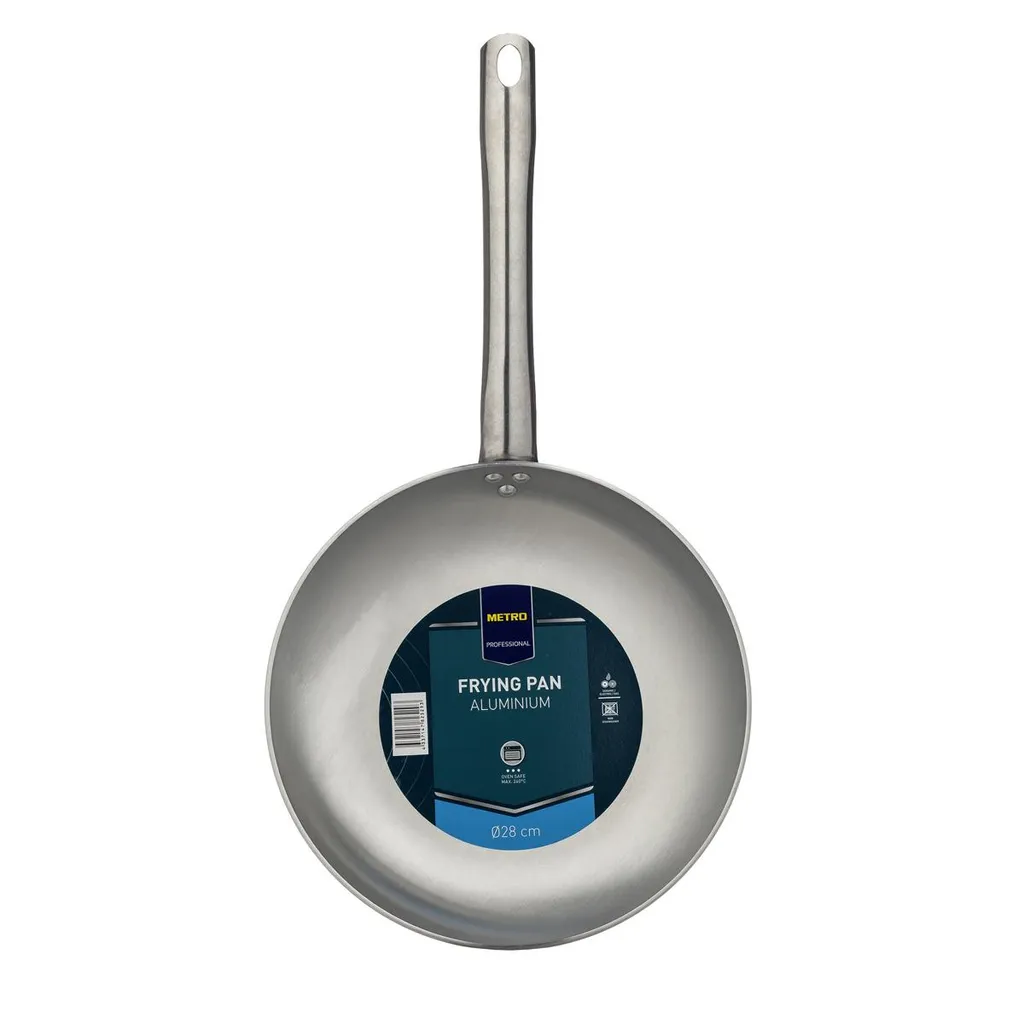 Metro Professional Pasta Pan | Ø 28 cm | Uncoated | Aluminum | Oven-safe up to 240°C | Noodle Pan | Pan | Pasta | Vegetable Pan | Suitable for commercial use