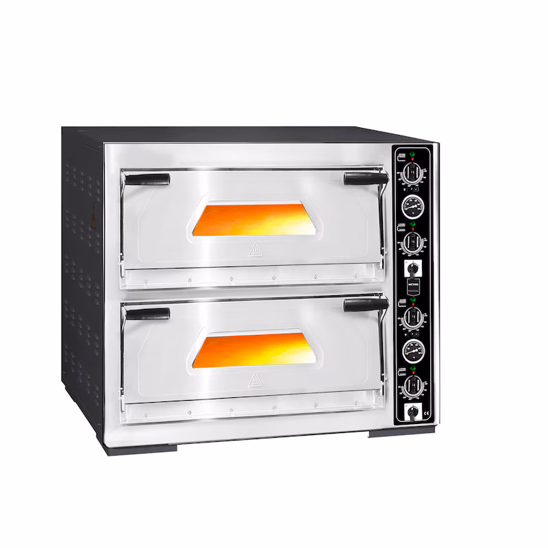 METRO PROFESSIONAL Pizza Oven GPO1434-2C, steel, 97 x 89 x 87 cm, 2 levels, silver/black