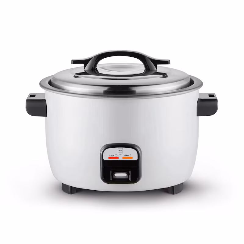 METRO PROFESSIONAL Rice Cooker GRC2900, Aluminum/Stainless Steel, 49.5 x 55.5 x 36.5 cm, 2900 W, 23 L, Silver
