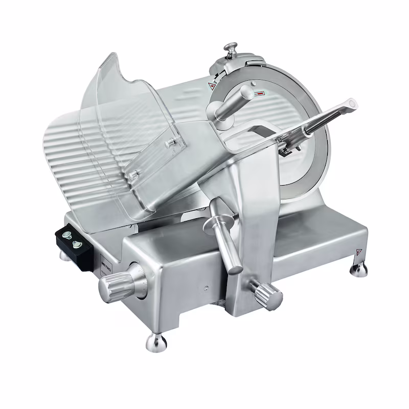METRO PROFESSIONAL Slicer GFS4030, Anodized Aluminum, 49.1 x 57.7 x 42.7 cm, 250 W, Blade Diameter: 30 cm, Cutting Thickness: 0-15 mm, Silver