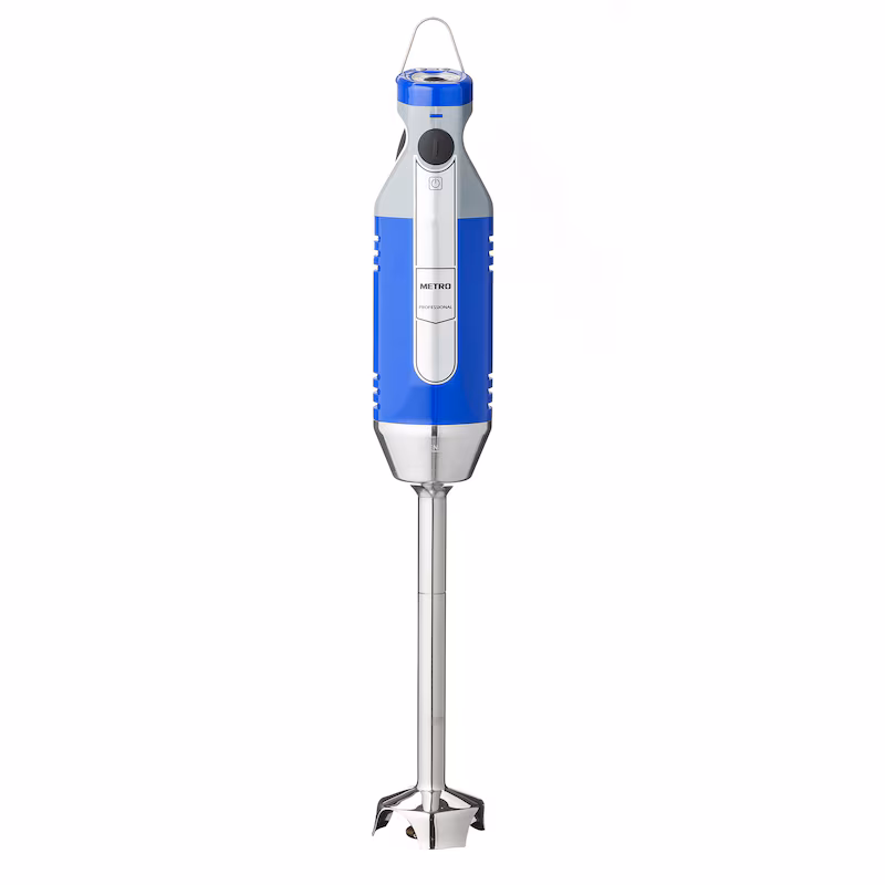 METRO Professional Hand Blender GSM1000, steel/plastic, 7 x 7 x 42.5 cm, blade diameter: 6.6 cm, 19 cm detachable shaft, 13000 rpm, max. 8 L, blue