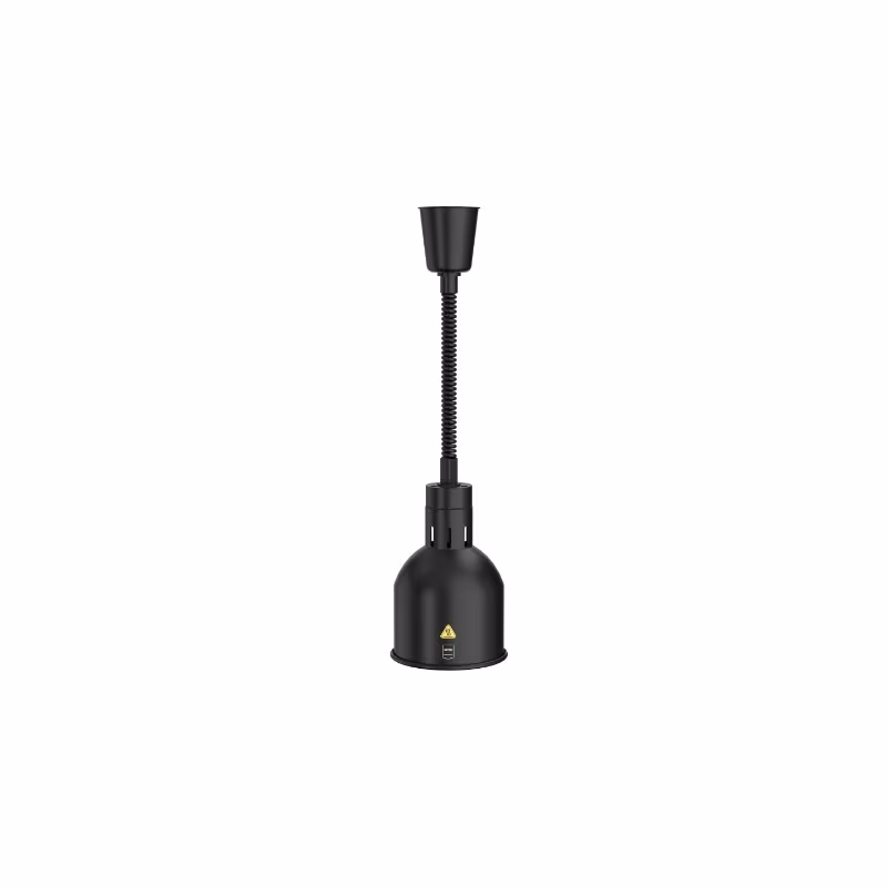 METRO PROFESSIONAL Heat Lamp GWL1000A, Aluminum, Ø 17.5 x 176 cm, 250 W, adjustable length (68-200 cm), Black