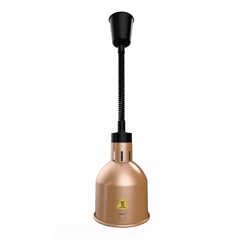 METRO Professional Heat Lamp GWL1000B, Aluminum, Ø 17.5 x 176 cm, 250 W, adjustable length (68-200 cm), Bronze