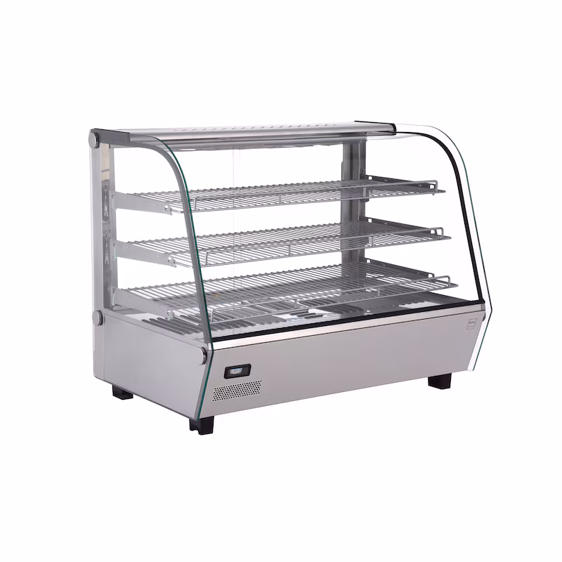 METRO PROFESSIONAL Warming Display Case GHV1130, 85.6 x 56.8 x 68.6 cm, 130 L, silver