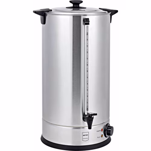 METRO Professional Kettle / Mulled Wine Dispenser GWB1030, Stainless Steel, 30 L, 2600 W, 200 Cups, with Water Level Indicator, Silver