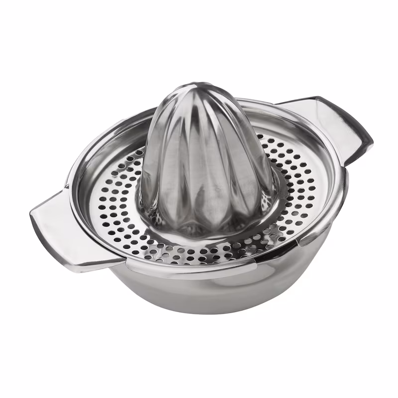 METRO Professional Lemon/Orange Juicer, Stainless Steel, 15.5 x 13.5 x 7.3 cm, Dishwasher Safe, Silver