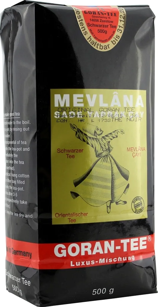 Mevlana Black Tea Goran Tea, 500g pack, oriental tea