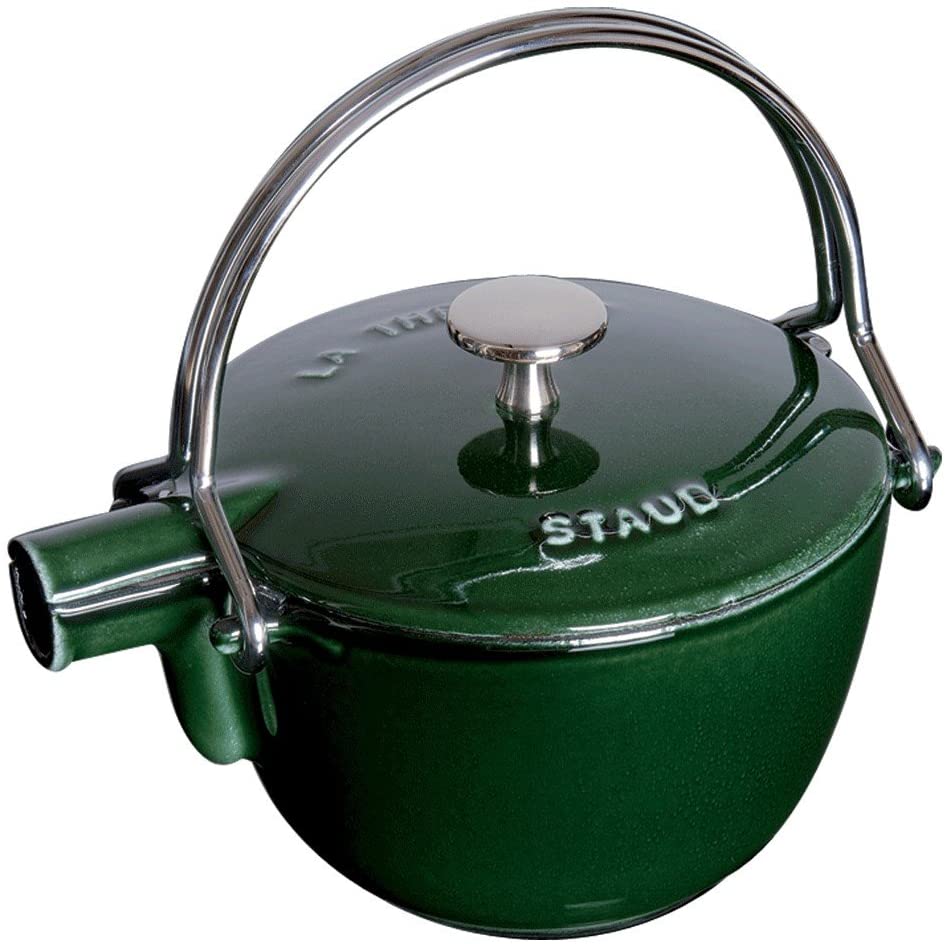 Staub 1650085 Vitamins Round Teapot / Kettle, Basil