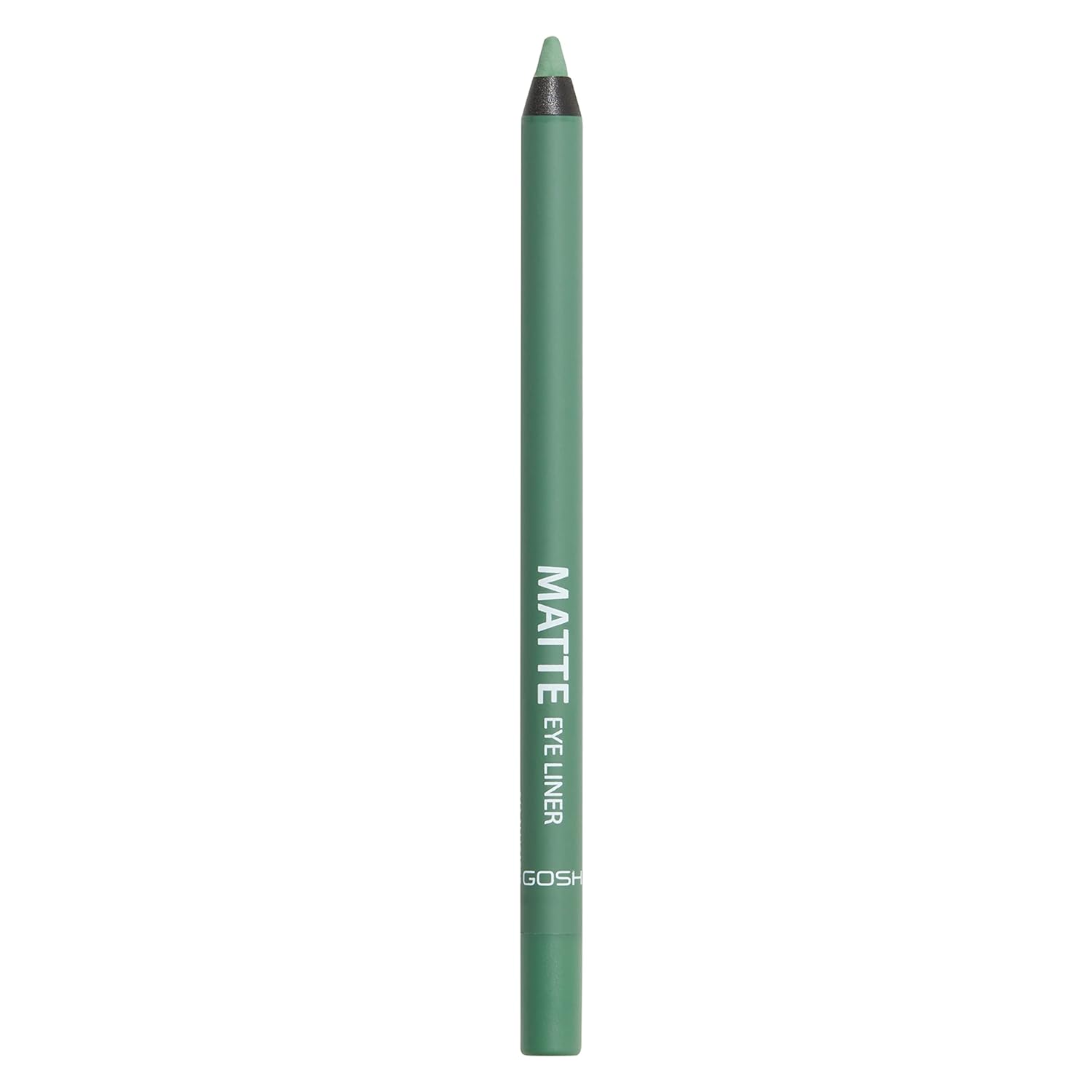 GOSH Matte Eyeliner in Fresh Green, Creamy Soft Texture for Easy Application, High Coverage, Ideal for Smokey Eyes, Perfect with Mascara, Vegan & Fragrance-Free, 011 Alligator
