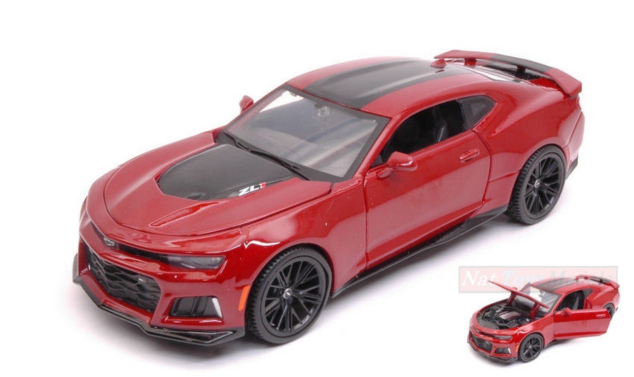 Maisto MI31512R Chevrolet Camaro Zl1 2017 Red 1: 24 Scale Model with Die Cast Mode