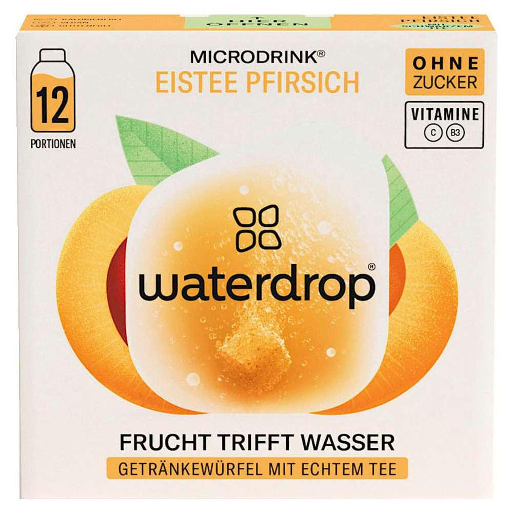 Waterdrop Microdrink, drink cubes iced tea, peach