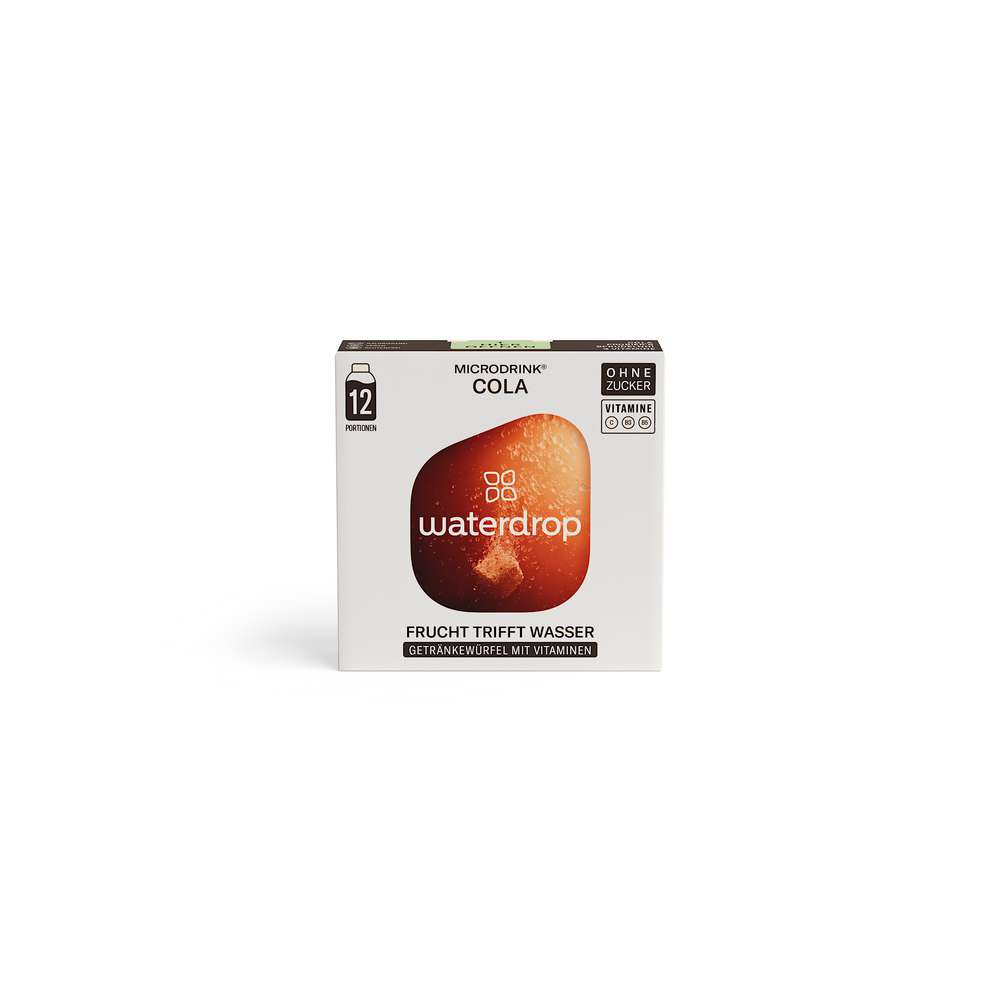 Microdrink, beverage cubes with vitamins, cola