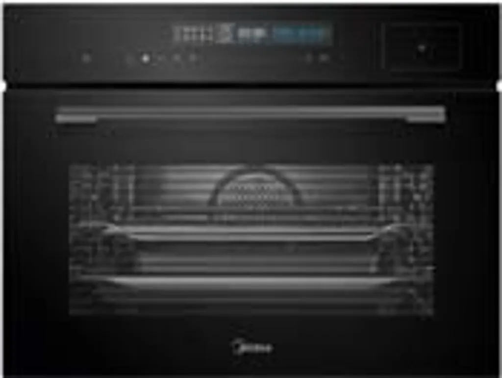 Midea Compact Steam Oven with 3D Hot Air Grill, Pizza Oven, Cooking Thermometer, 12 Functions + 4 Steam Cooking Functions, Touch & Slide Control