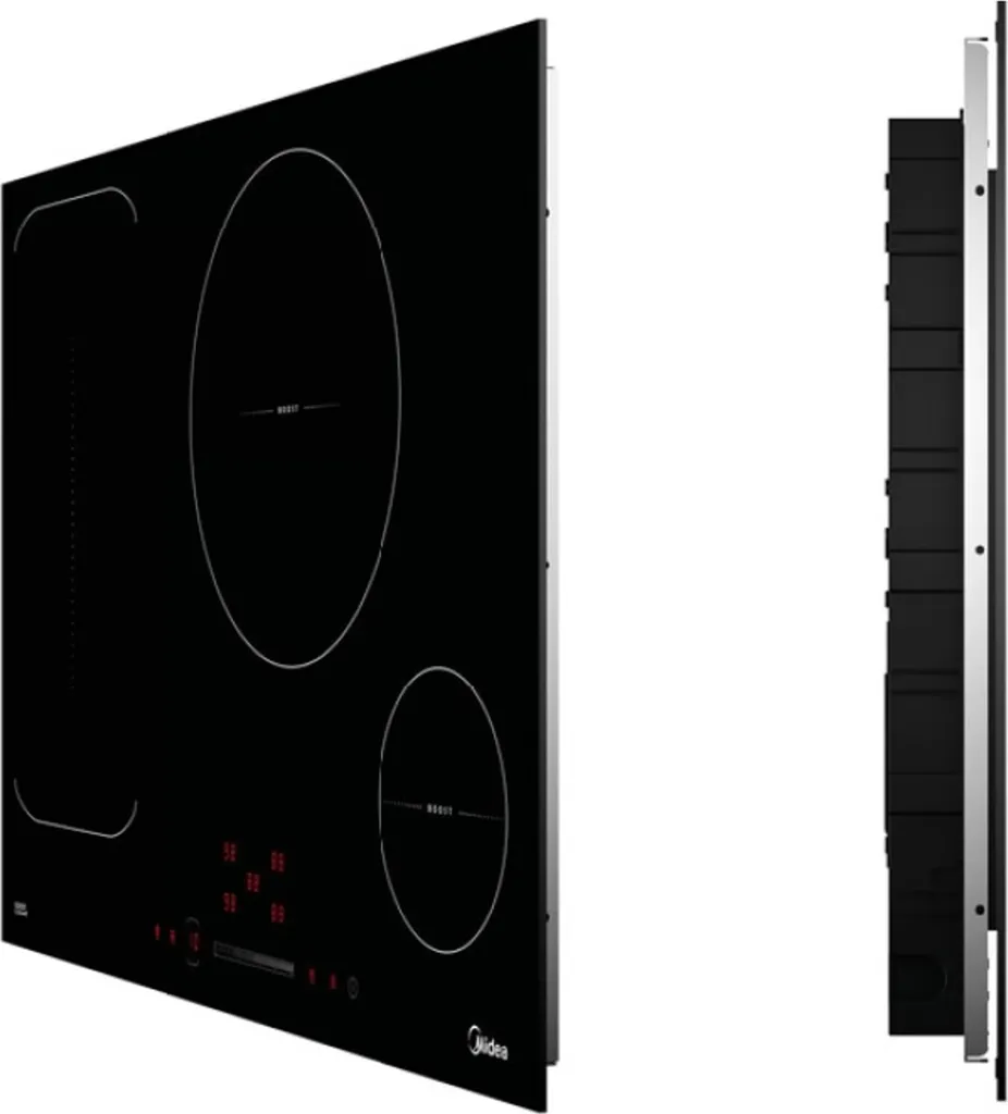 Midea self-sufficient induction hob 77cm Booster frameless FlexZone KI800IX