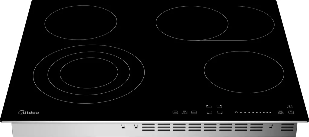 Midea ceramic hob KF500IX 60 cm, 4 cooking zones, metal frame