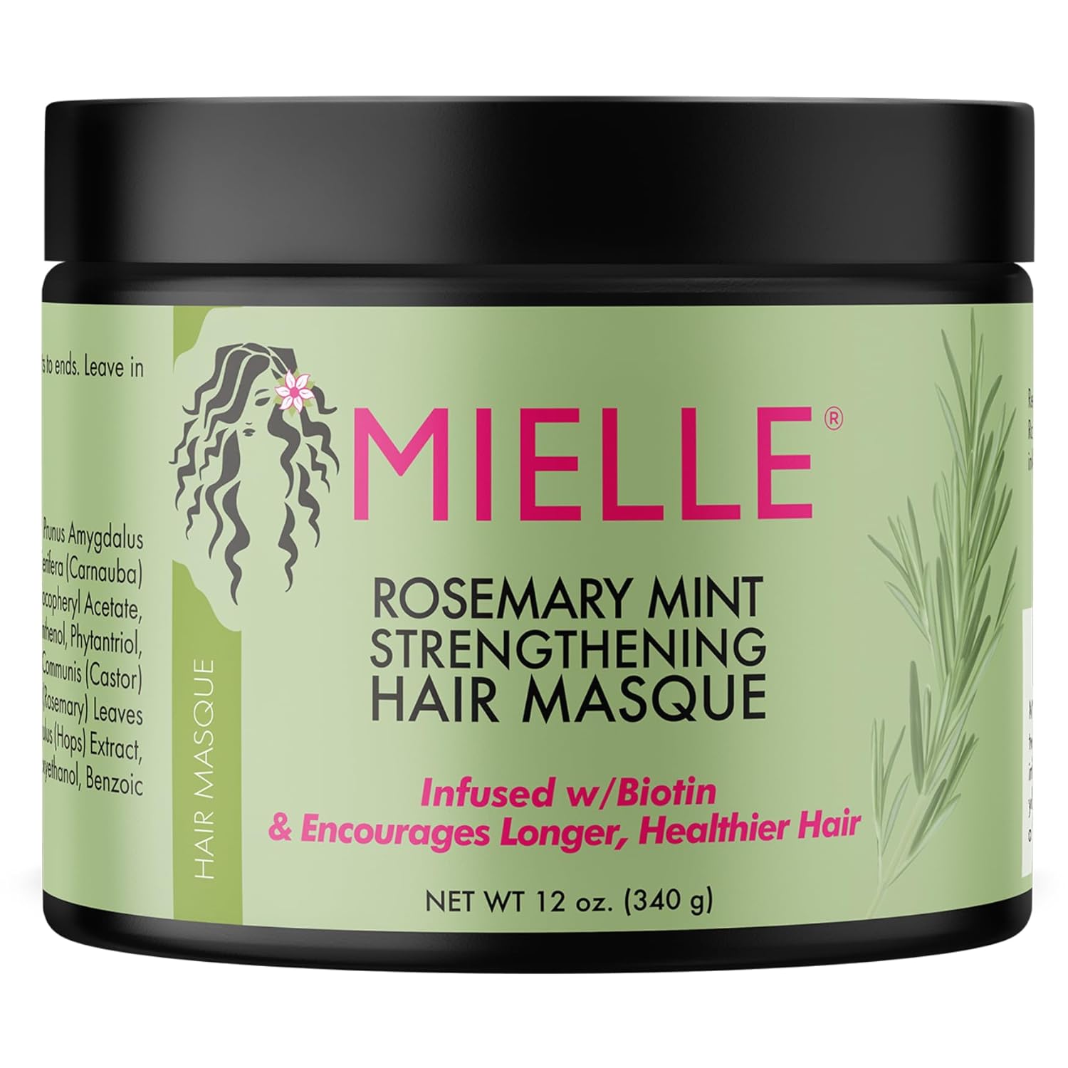 Mielle Organics Mielle Rosemary Mint Strengthening Hair Mask, 12 Fluid Ounces
