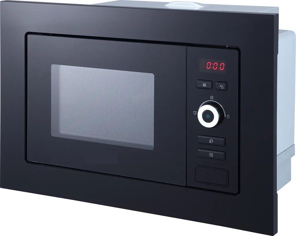 700 Watt Built-in Microwave 60 cm 17 L Glass Black Respekta
