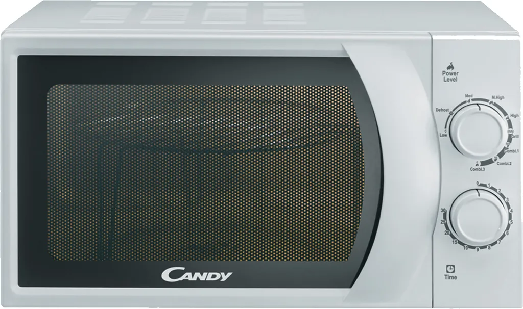 Microwave with grill, 45 cm turntable, 20l, white, 700 W, Candy CMG2071M