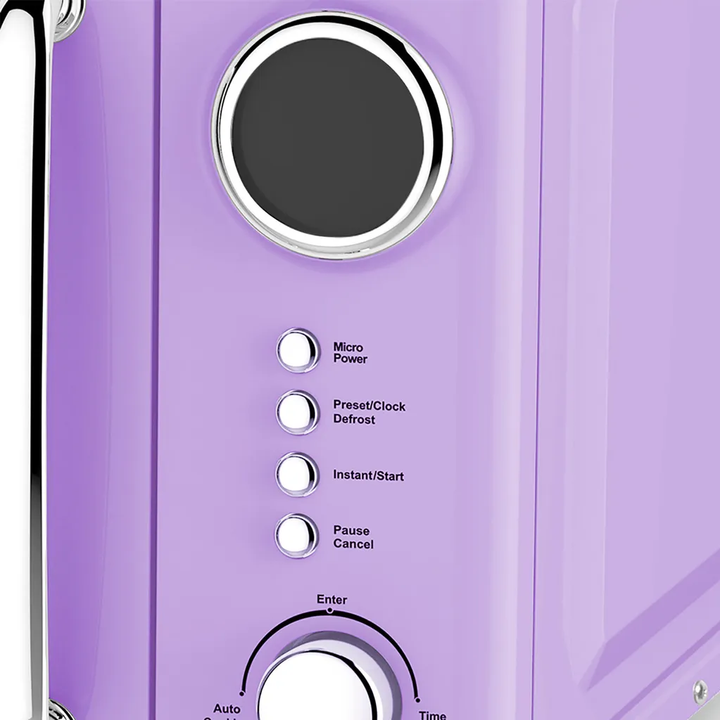 Emerio MW-112141.4 Retro Design Microwave, Purple