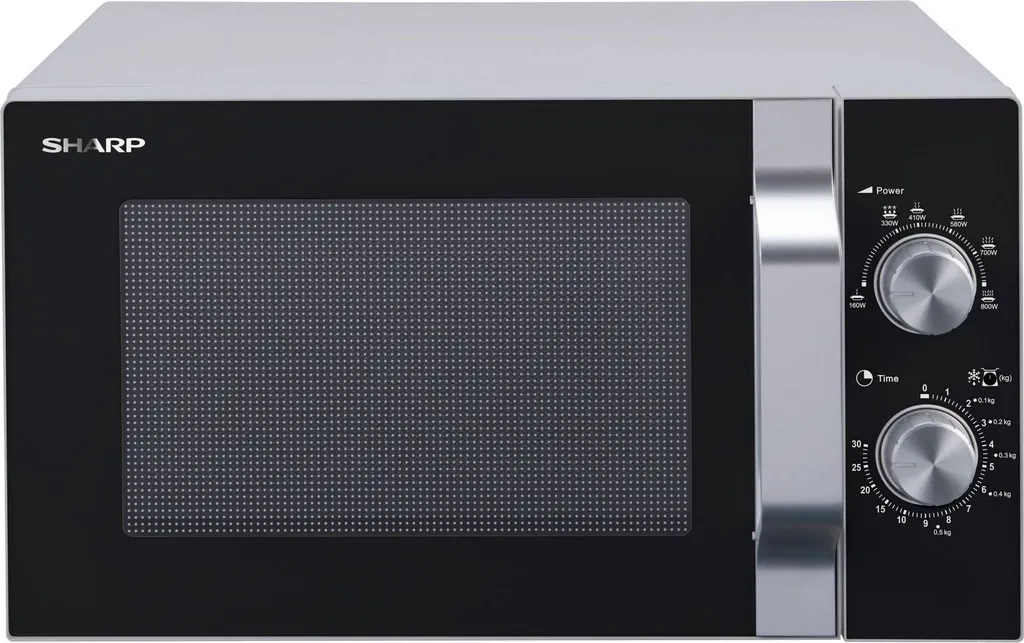 Sharp - Vestel Sharp R204SA Solo Microwave Oven, 6 Power Levels, 800 Watts, Silver