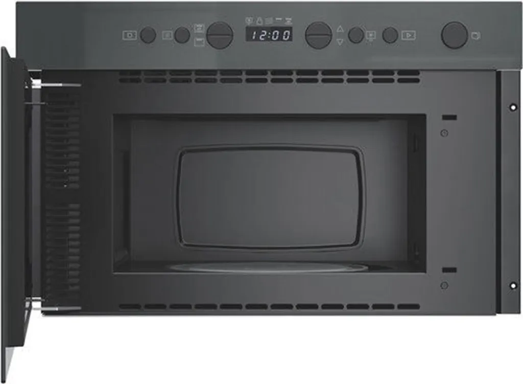 WHIRLPOOL built-in microwave, 750/700 W, 22 l capacity, grill, white glass + stainless steel