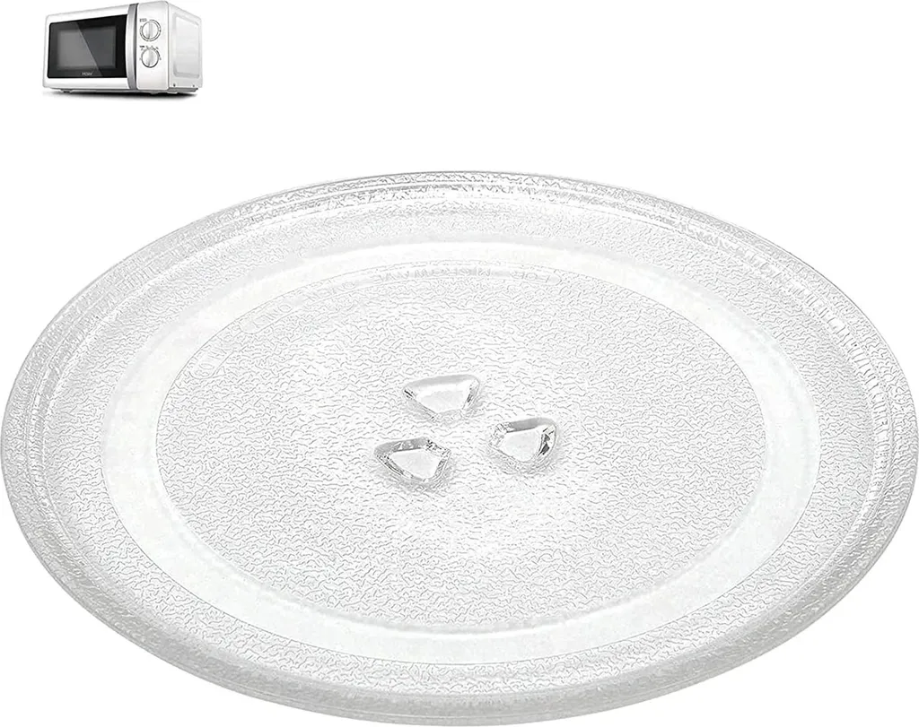 XS Microwave turntable, 24.5 cm turntable for microwaves, glass turntable, round glass plate for microwaves, universal microwave turntable