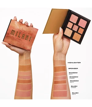 Milani Cosmetic All-Inclusive Eye, Cheek & Face Palette, Nr. 110 - Light to Medium