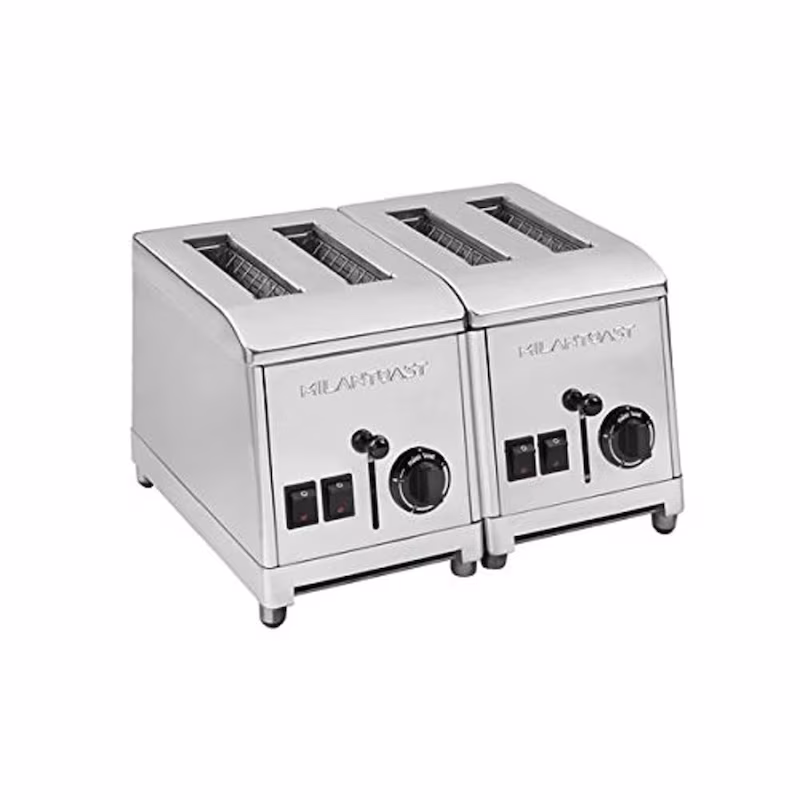 MilanToast – 4-seater toaster made of stainless steel, 220–240 V, 50/60 Hz, 2.68 kW