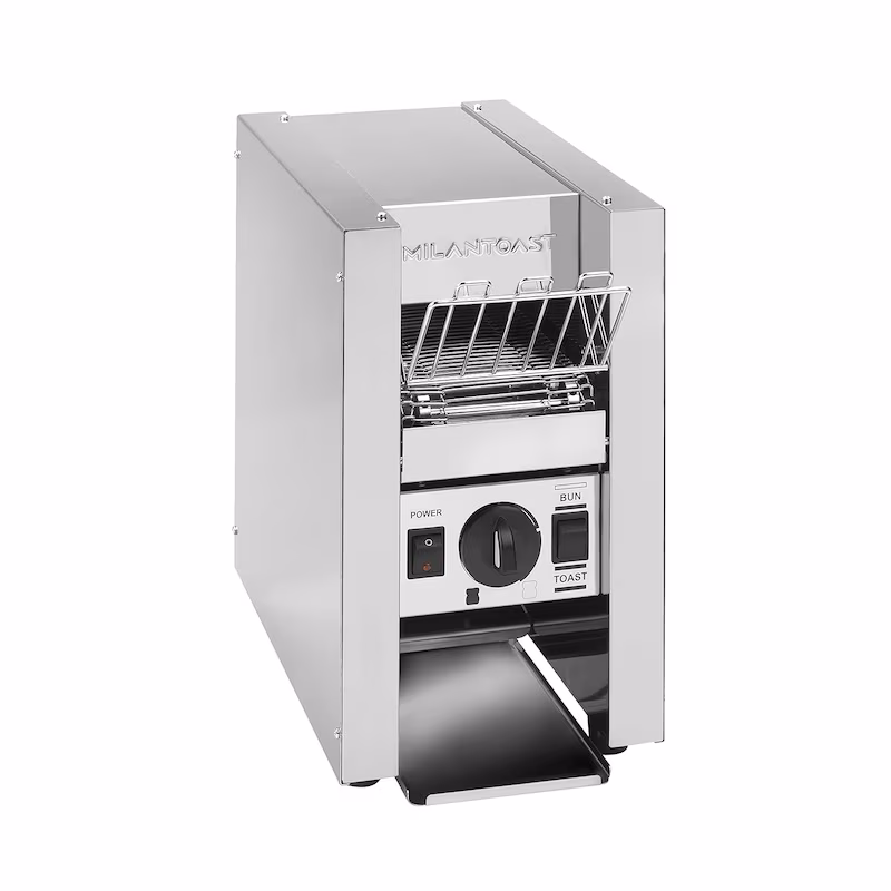 MilanToast – ECO LIGHT band toaster 220-240 V, 50/60 Hz, 0.8 kW
