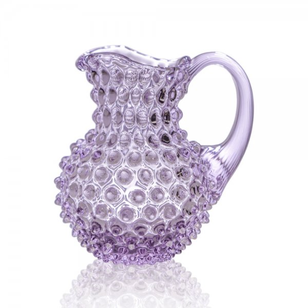 Milk jug Hobnail Creamer Jug Lilac Klimchi Studio