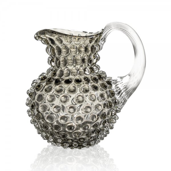 Milk jug Hobnail Underlay Black Smoke Klimchi