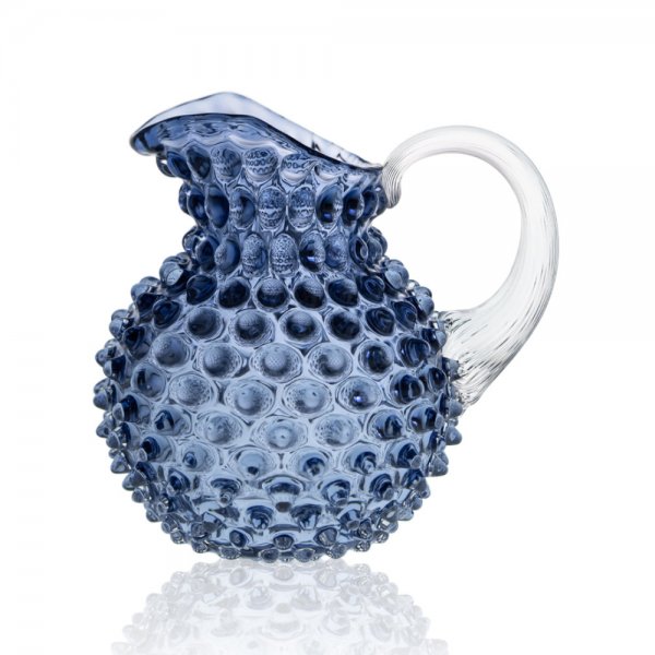 Milk jug Hobnail Underlay Blue Smoke Klimchi