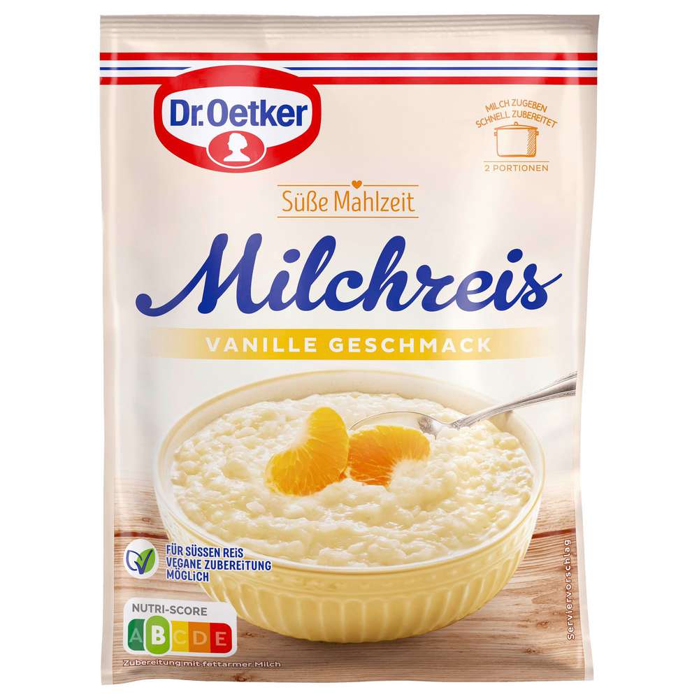 Dr. Oetker Rice pudding, vanilla