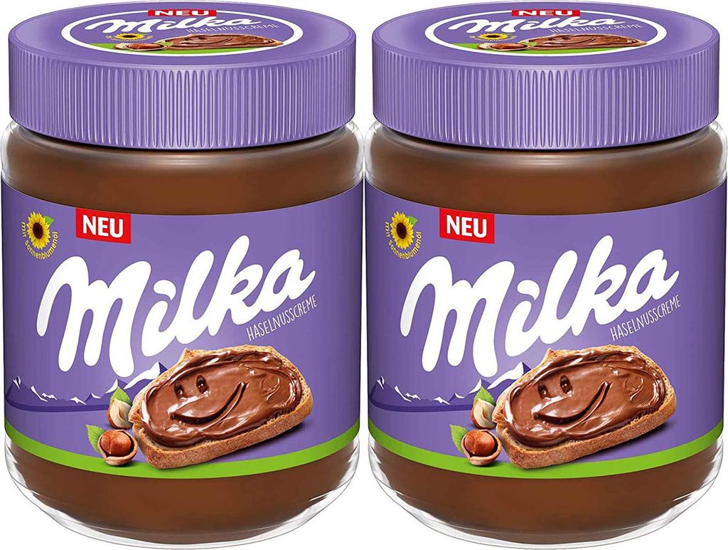 Jacobs Milka Hazelnut Cream Spread with Hazelnuts 350g 2-pack